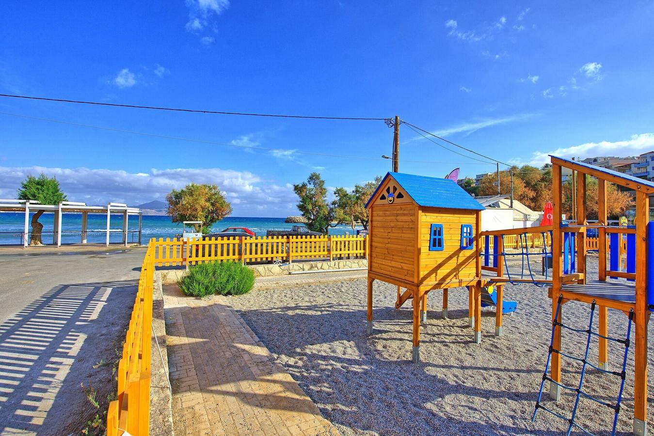 Apartamento vacacional entero, Apartamento de vacaciones para 4 personas con terraza in Almyrida, Vamos