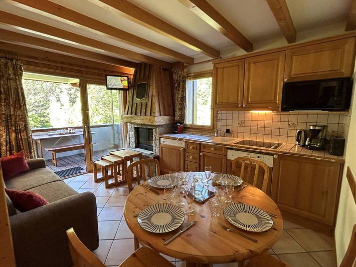 Gîte pour 4 personnes, avec terrasse dans Méribel-Mottaret