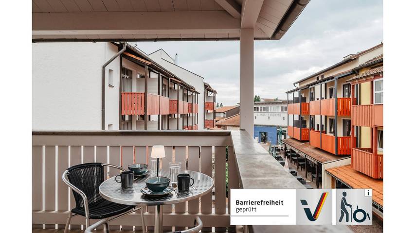 Ferienwohnung für 4 Personen, mit Balkon/Terrasse und Balkon sowie Whirlpool und Pool in Bad Gögging