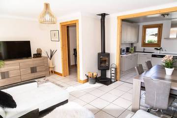 Gîte pour 4 personnes, avec jardin et balcon dans Les Bossons