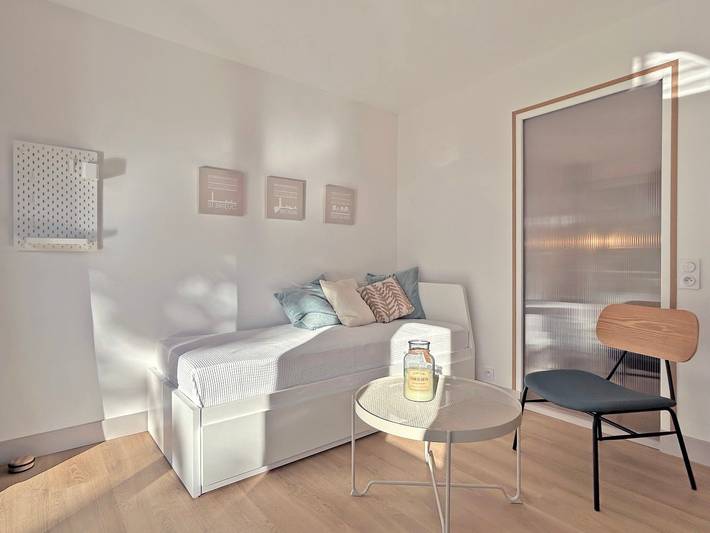 Appartement entier, Appartement de vacances "Au P'tit Colombier" avec terrasse privée et jardin partagé in Hillion, Côte de Goëlo