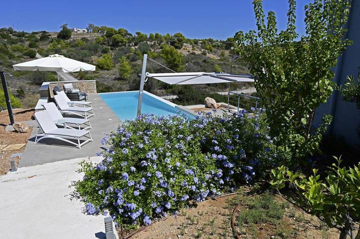 Location de vacances pour 4 personnes, avec piscine ainsi que jardin et vue à Porto Heli - 4