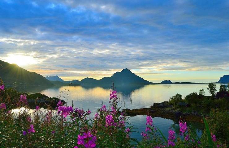 Ferienhaus für 4 Personen, mit Terrasse und Garten sowie Ausblick in Vesterålen