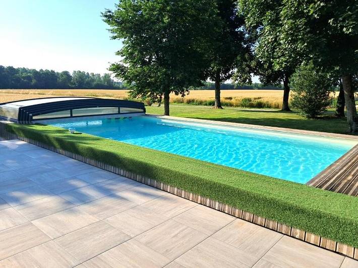 Location de vacances pour 4 personnes, avec piscine ainsi que jardin et vue à Saint-Aubin - 4