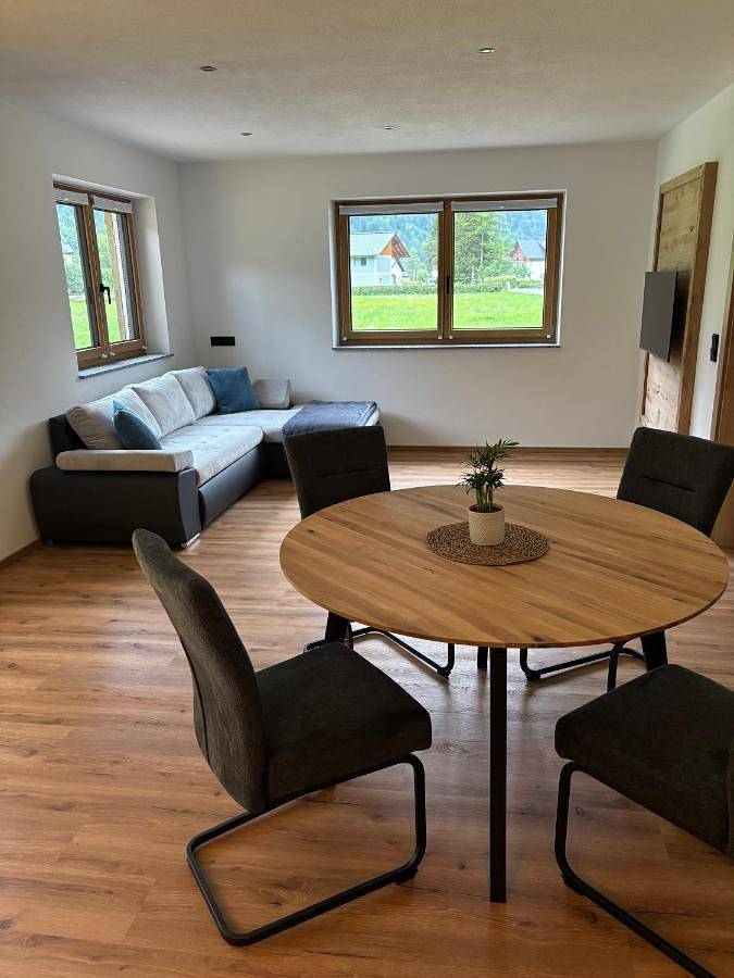 Ferienwohnung für 4 Personen, mit Ausblick und Terrasse sowie Garten in Obertraun