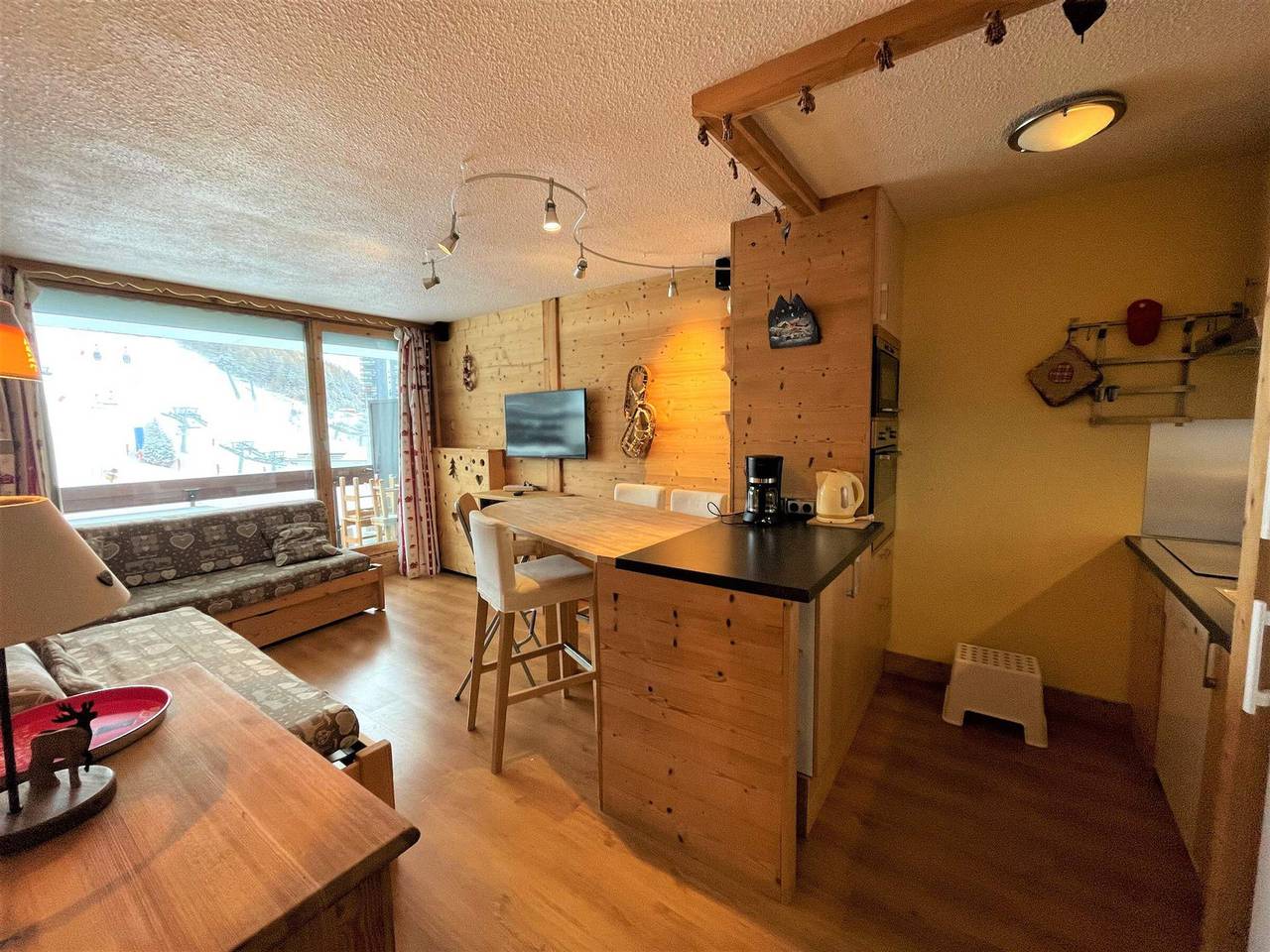 Ganze Wohnung, Wunderschöne Ski-in/Ski-out Ferienwohnung für 4 Pers. im Herzen von Les Menuires in Les Menuires, Saint-Martin-de-Belleville