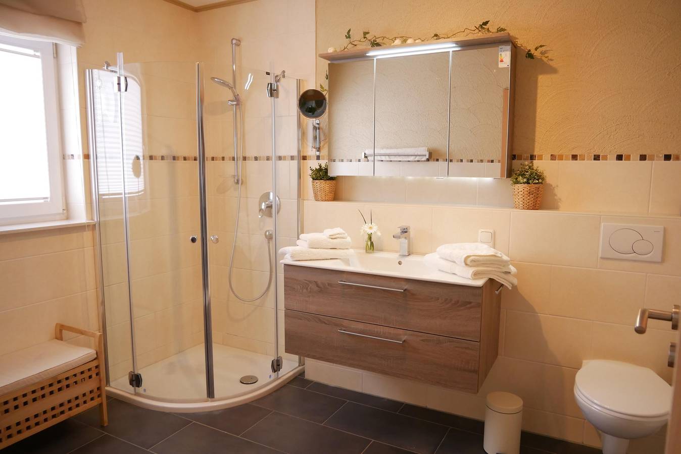 Ganze Ferienwohnung, Appartement/Fewo, Dusche, Wc, 1 Schlafraum in Schalkenmehren, Vulkaneifel