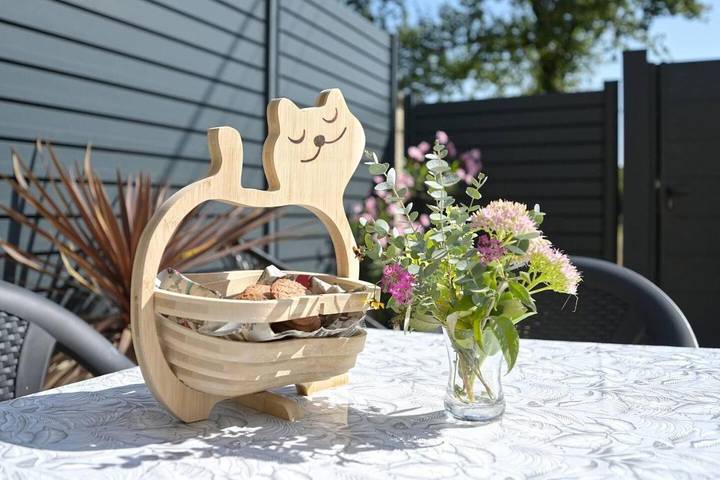 Appartement de vacances pour 4 personnes, avec vue et jardin
