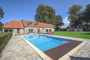 Maison d’hôte pour 2 personnes, avec vue et piscine ainsi que sauna et jardin en Seine-Maritime