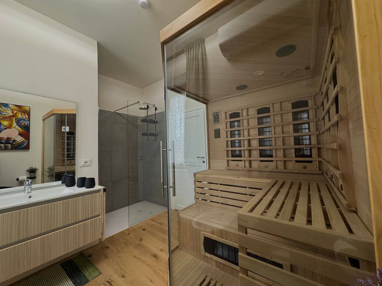 Appartamento intero, Appartamento 'Quintessenza a Lubriano con sauna' con Balcone, Wi-Fi e Aria Condizionata in Civita, Lubriano