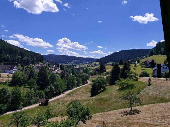Ferienwohnung für 8 Personen, mit Balkon und Terrasse sowie Garten und Ausblick