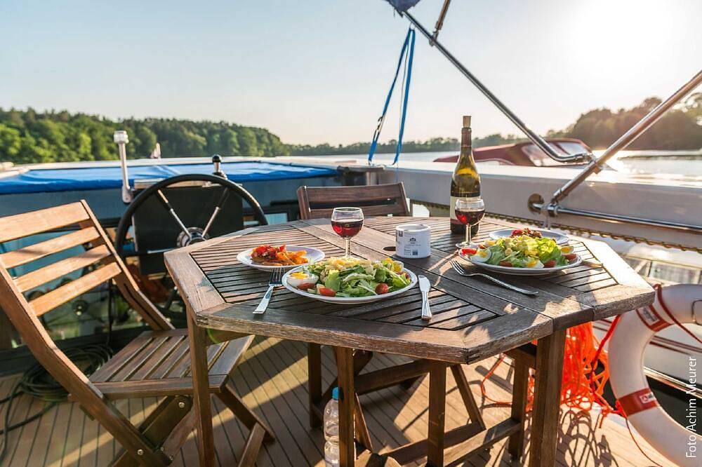 Aquino 1190 - führerscheinfreies Hausboot - Kuhnle-Tours Hafendorf Müritz in Rechlin, Müritz