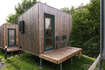 Ferienhaus für 2 Personen, mit Terrasse und Sauna sowie Ausblick und Garten im Harz