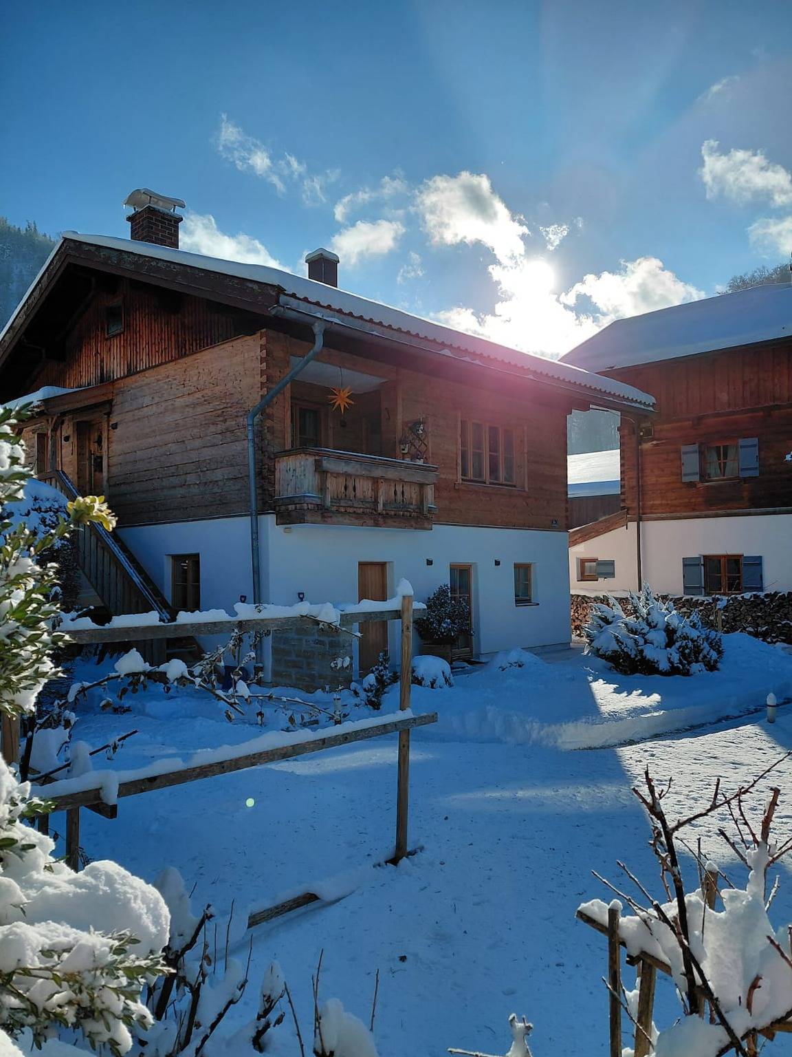 Ganze Ferienwohnung, Beim Kaindei - Ferienwohnung, 50m² für 2-4 Personen, Wohnküche, Schlafzimmer, Dusche/Wc, Terrasse, behindertenfreundlich in Oberwössen, Unterwössen