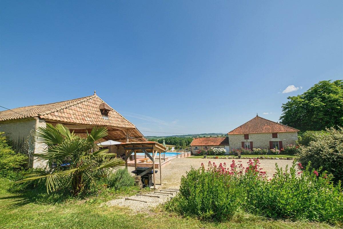 Ferienhaus für 14 Personen mit Ausblick in Castelmoron-sur-Lot, Marmande und Umgebung