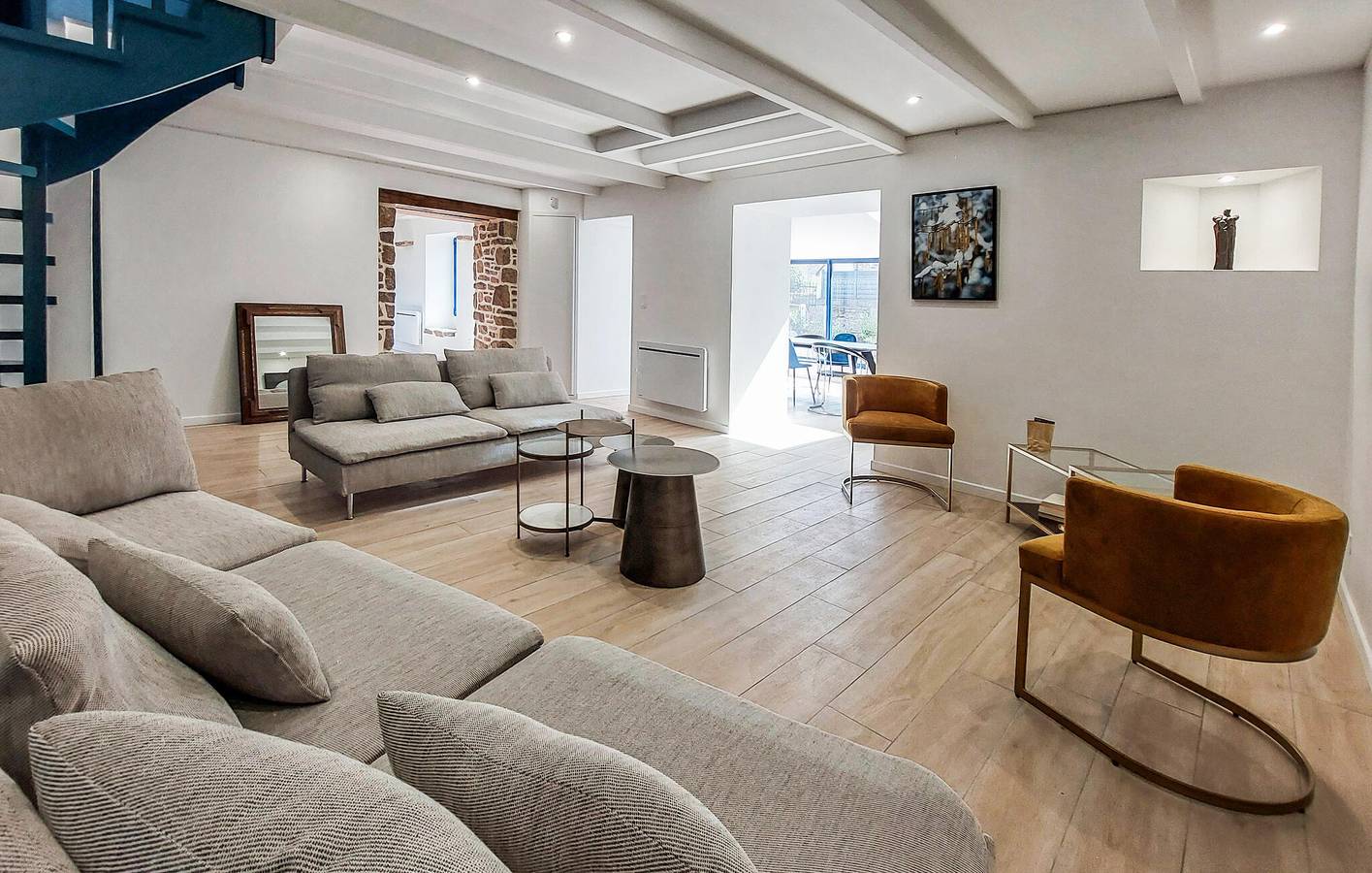 Gemütliches Appartement mit Garten, Parkplatz und TV - in der Nähe von Strand und Restaurants in Plouézec, Côte de Goëlo