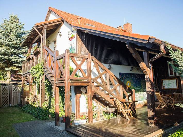 Ferienwohnung für 2 Personen, mit Balkon und Terrasse sowie Garten in Byhleguhre-Byhlen