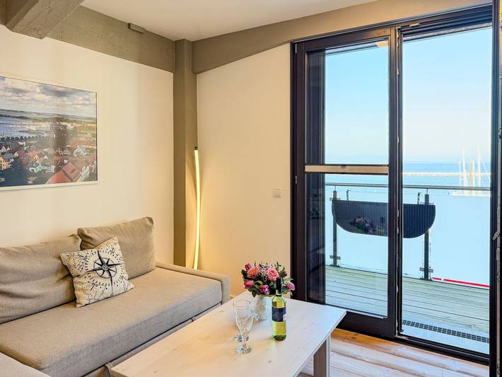 Ferienwohnung für 3 Personen, mit Balkon und Seeblick sowie Ausblick, kinderfreundlich in Barth - 2