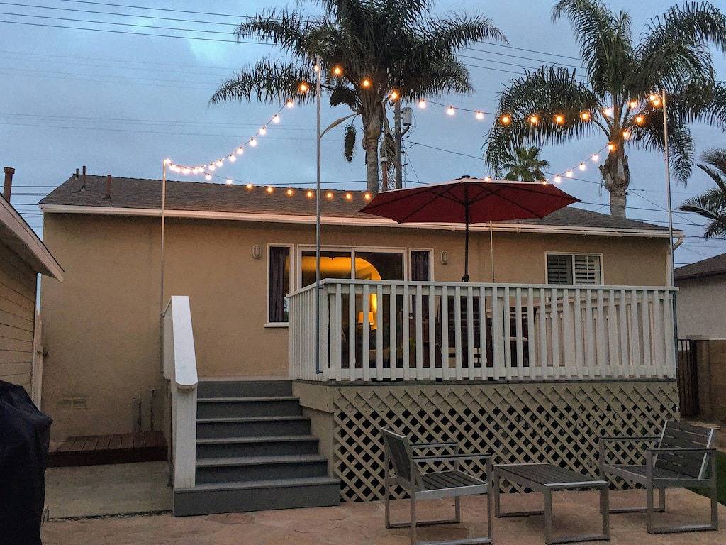 Ultimativer Strandbungalow mit großem Garten - 1 Block zum Strand in Carlsbad, San Diego County