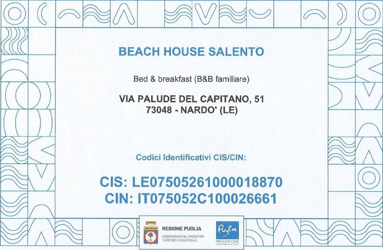 Beach House Salento in Nardò (comune), Golfo di Taranto