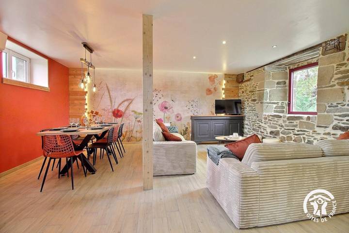 Gîte pour 6 personnes, avec jardin