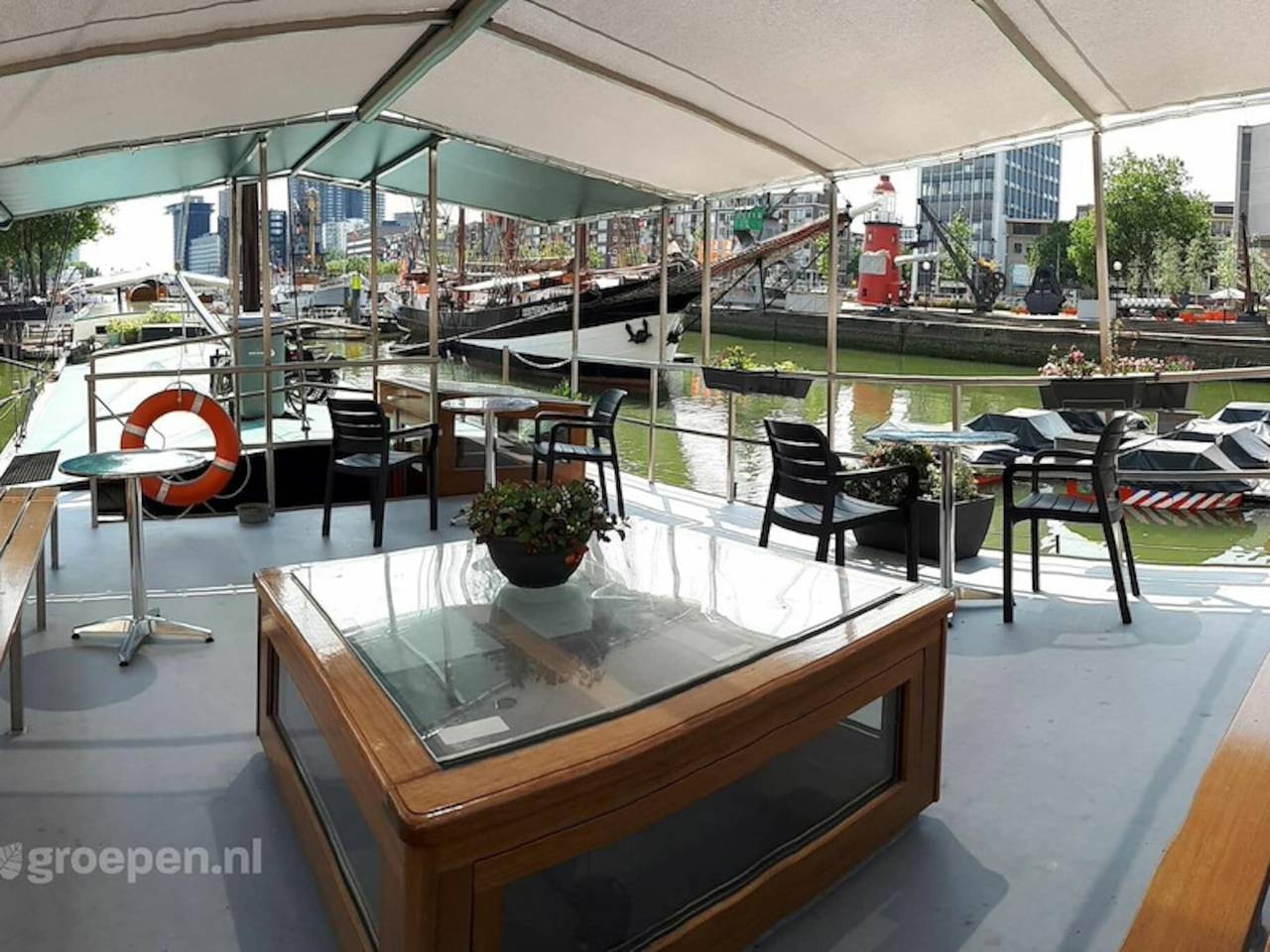 Casa barca a Rotterdam vicino a Markthal in Rotterdam, Olanda Meridionale