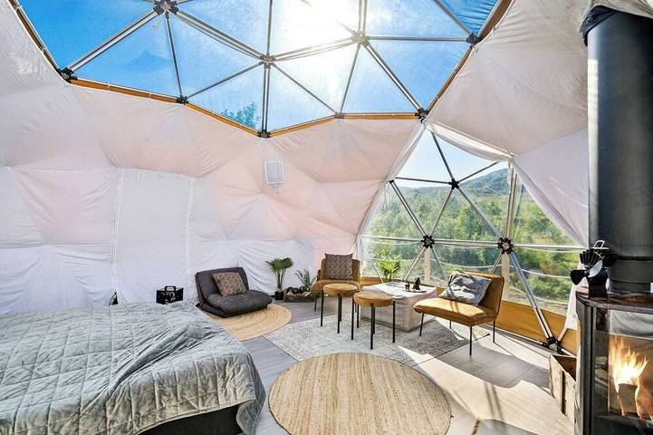 Glamping for 8 people, with garden in Norway