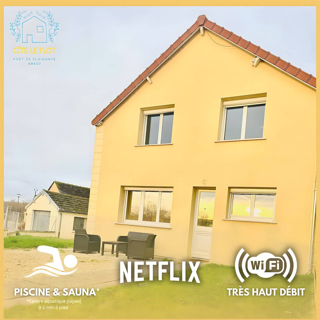 Gîte pour 8 Personnes dans Saint-Florentin, Région d'Auxerre