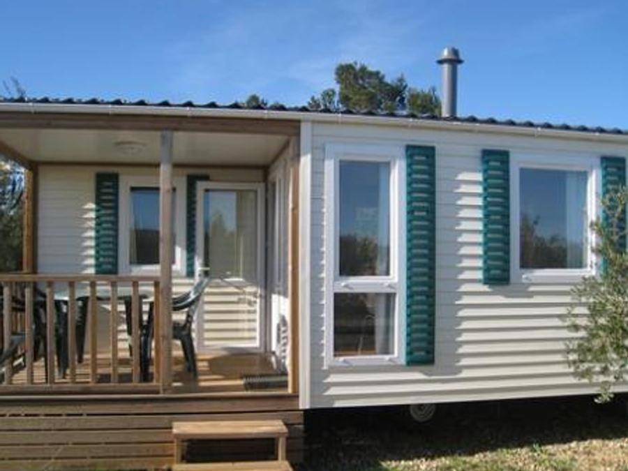 Camping Le Fun - Mobilheim 4 personen - Loggia 31m², 2 Schlafzimmer, Terrasse Eingebaute Loggia, Klimaanlage in Fitou, Narbonne und Umgebung