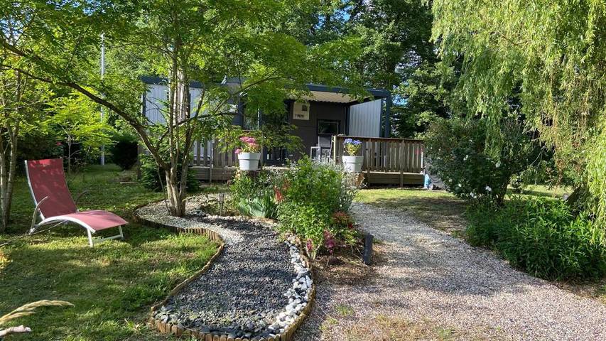 Maison de vacances pour 4 personnes, avec Terrasse et Jardin ainsi que Piscine et Vue