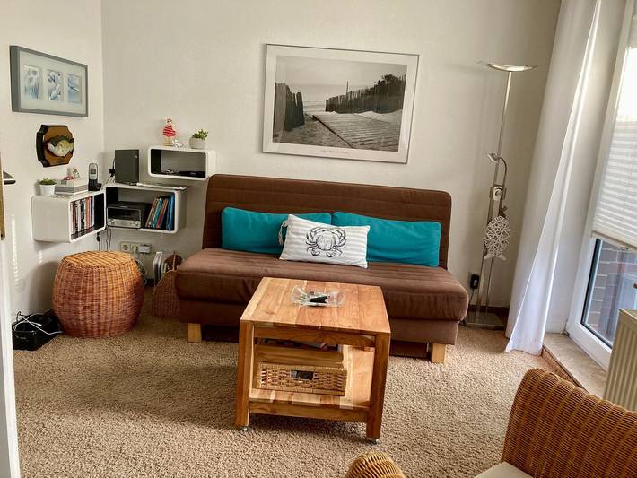 Ferienwohnung für 3 Personen, mit Balkon und Terrasse sowie Sauna auf Wangerooge