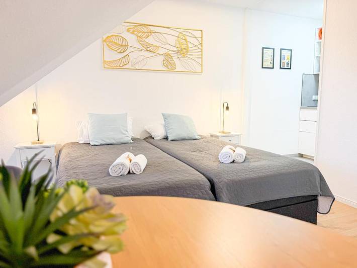 Ferienwohnung für 3 Personen, mit Balkon und Ausblick