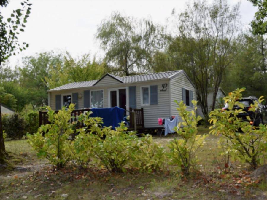 Camping pêche les Etangs de Plessac  - Mobilheim 4 personen - 2 Komfortzimmer in Saint-Félix-de-Bourdeilles, Regionaler Naturpark Périgord-Limousin