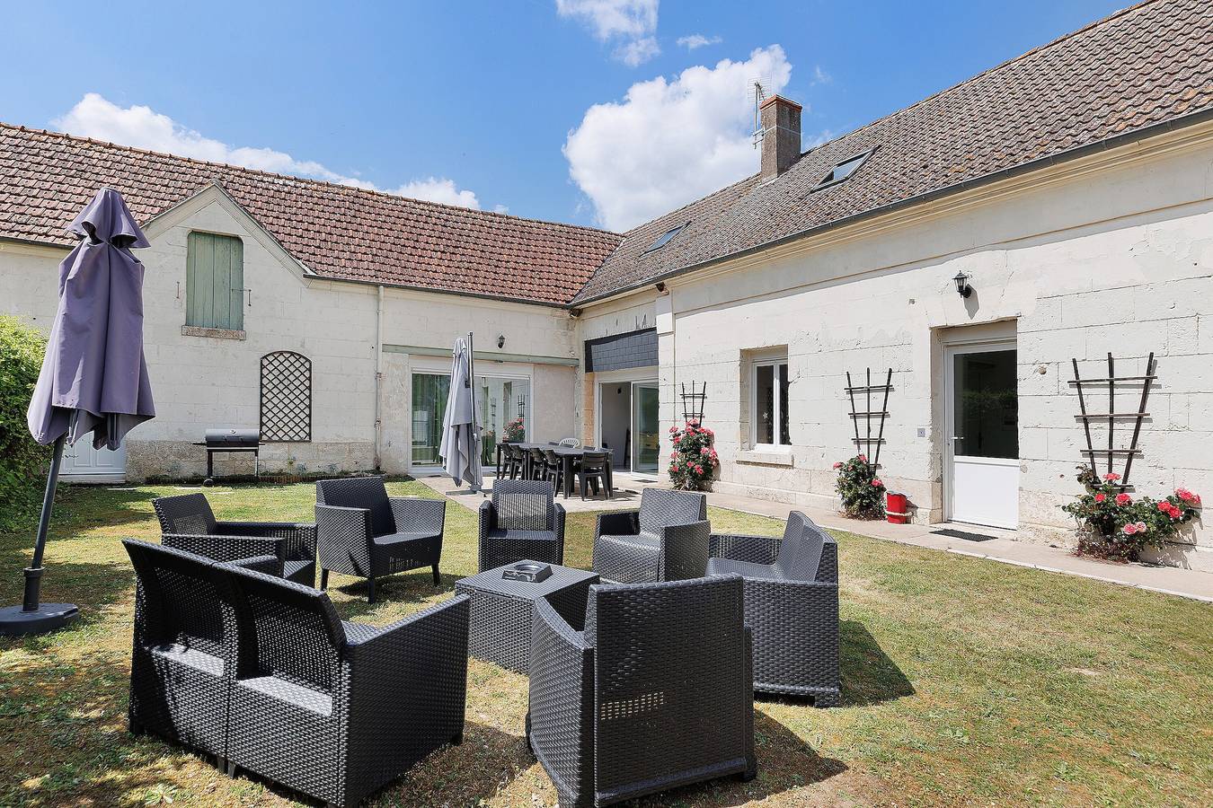 Le Gîte Des Anges - 12 personas, piscina privada, terraza y Wi-Fi in Angé, Región de Blois