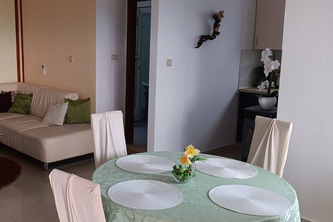 Ganze Wohnung, 2-Zimmer-Ferienwohnung mit Terrasse und Meerblick Skrbčići, Krk -a in Pinezici, Krk
