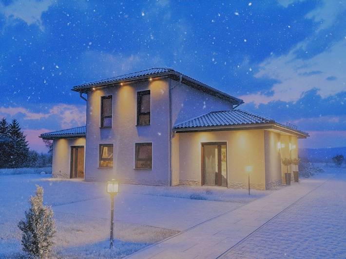 Ferienhaus für 4 Personen, mit Terrasse und Garten sowie Sauna und Ausblick