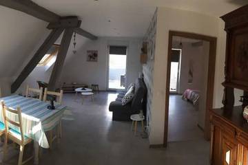 Gîte pour 5 personnes, avec jardin et balcon, animaux acceptés à Lohr (homonymie)