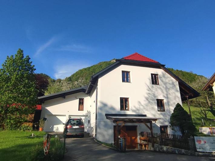 Ferienhaus für 6 Personen, mit Terrasse und Garten sowie Ausblick