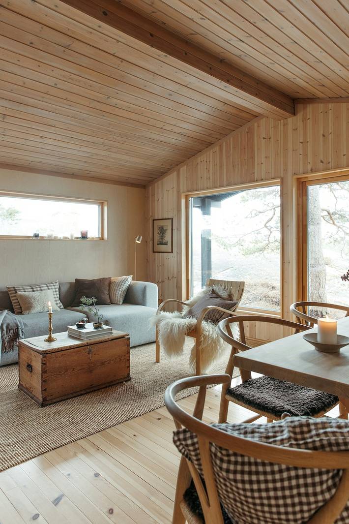 Feriehus for 4 personer, med terrasse i Telemark