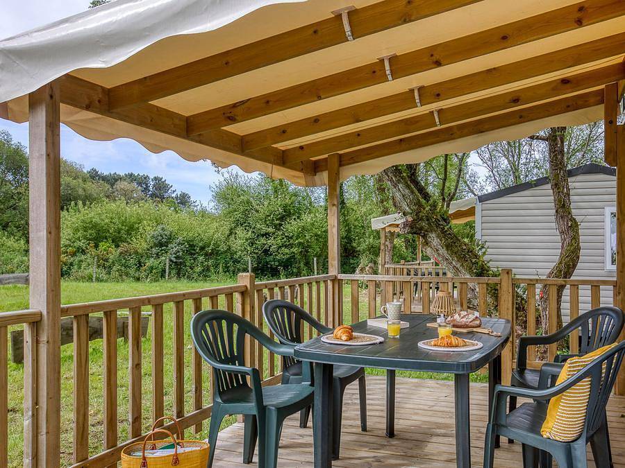Camping Romanée - Le Fort Espagnol - Stacaravan 4 personen - Comfort - Tv in Crach, Côte des Mégalithes