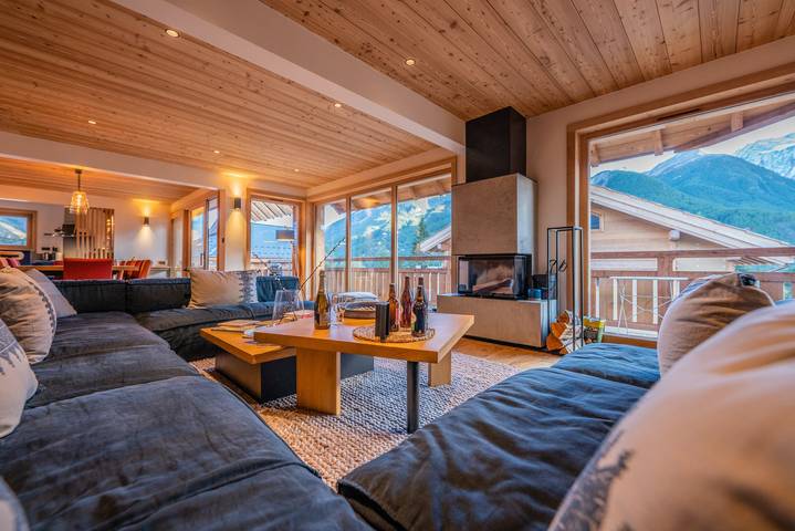 Chalet pour 14 personnes, avec balcon et sauna