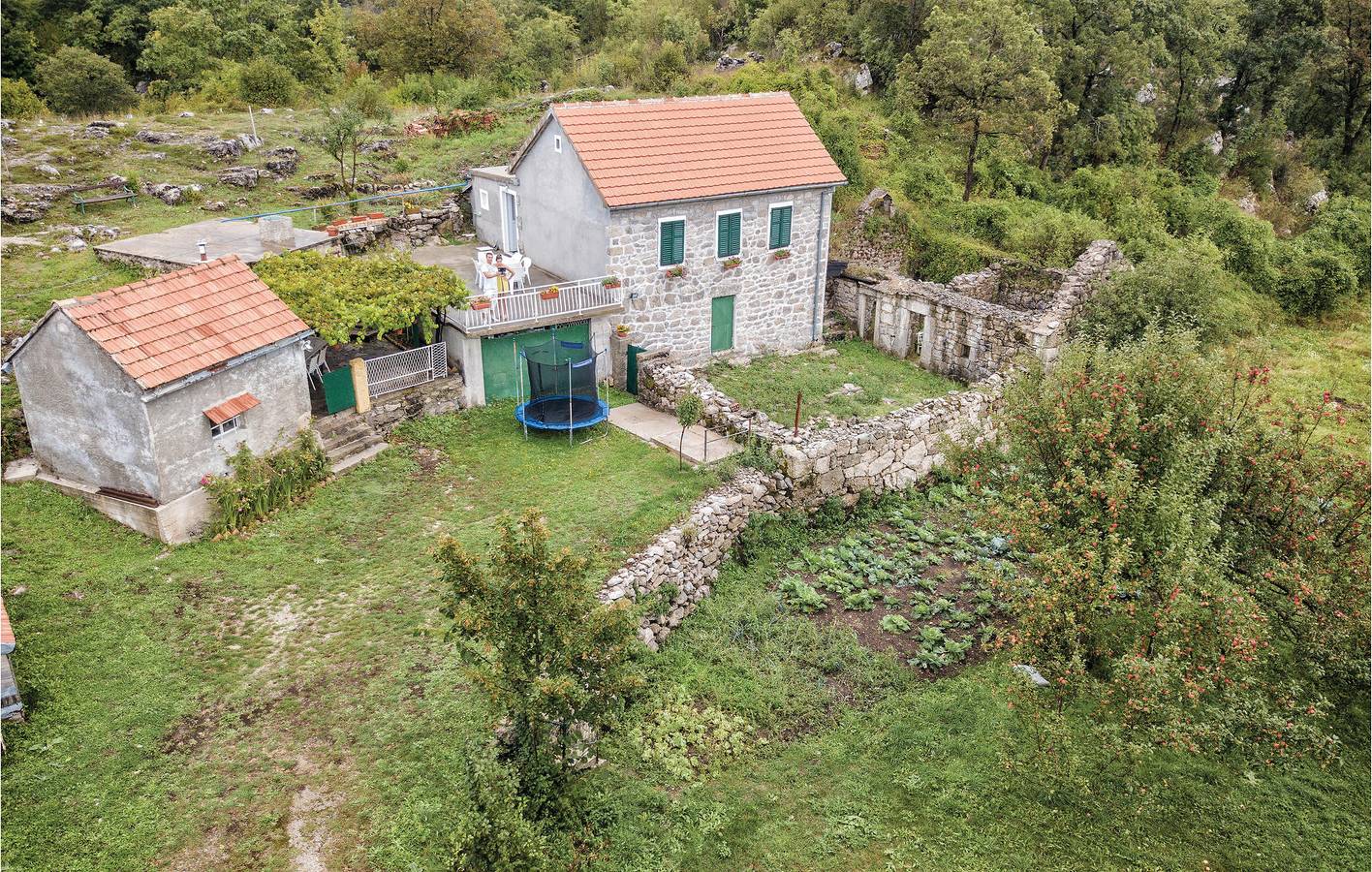 Ferienhaus für 6 Personen mit Terrasse in Kruševice, Montenegro