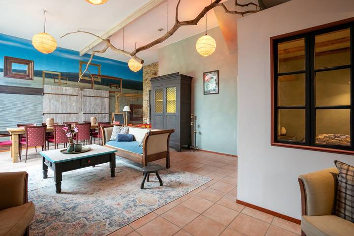 Maison de vacances 'Gite La Grange 6 Personnes' avec piscine partagée, terrasse privée et Wi-Fi in Prat, Région de Lannion