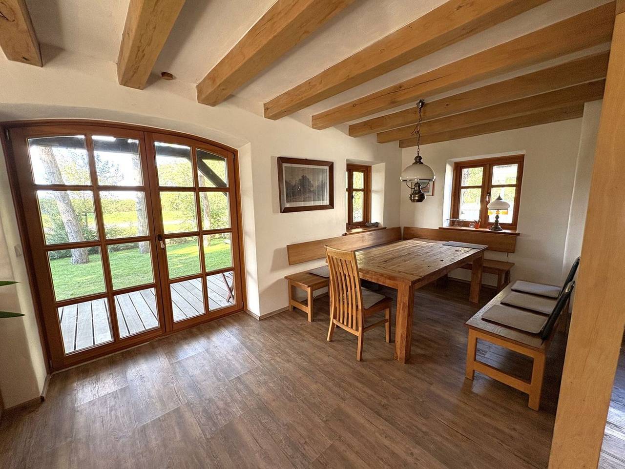 Stenhuus Wiek – charmant & erholsam wohnen - Ferienwohnung Stenhuus: 82 m² Urlaubsgenuss mit Garten, Sauna und Kamin in Wiek, Rügen