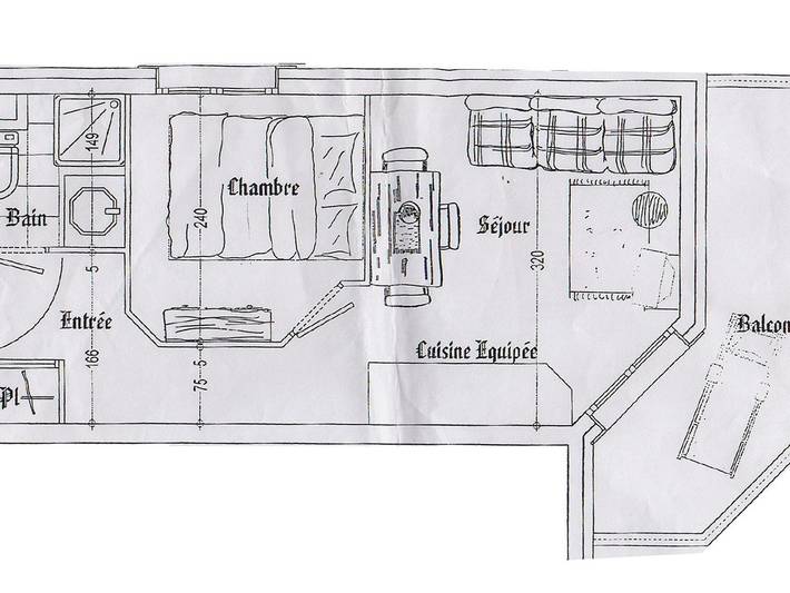 Ganze Wohnung, Süßes 2-Zimmer in Les Saisies für 4 Pers, Balkon in Villard-sur-Doron, Albertville und Umgebung