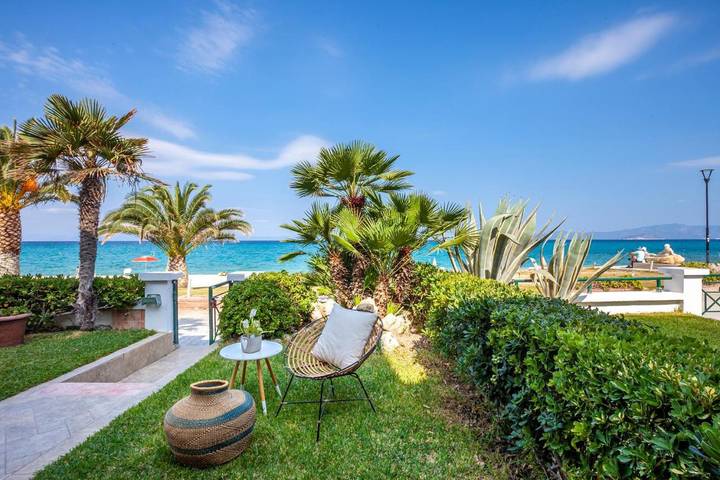 Ferienhaus für 6 Personen, mit Balkon und Terrasse sowie Garten und Ausblick
