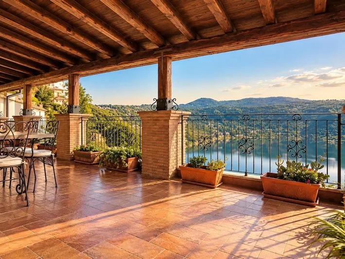Ferienwohnung für 3 Personen, mit Ausblick und Terrasse sowie Seeblick - 1