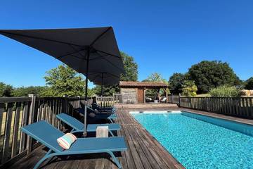 Location de vacances pour 8 personnes, avec jardin, animaux acceptés à Valojoulx