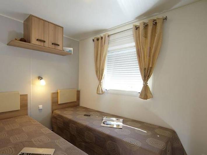 Camping l'Ardéchois - Mobilheim 4 personen - 24.9 m² in Gluiras, Parc naturel régional des Monts d'Ardèche
