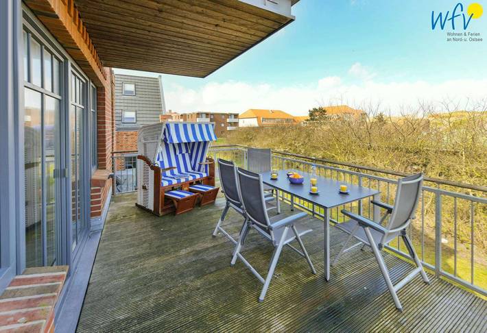 Ferienwohnung für 4 Personen, mit Balkon, mit Haustier auf den Ostfriesische Inseln